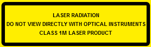 Class 1M Laser Labels