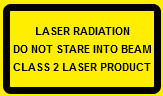 Class 2 Laser Labels