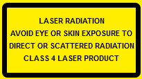 Class 4 Laser Labels