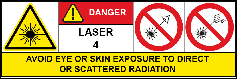 Class 4 Laser Labels