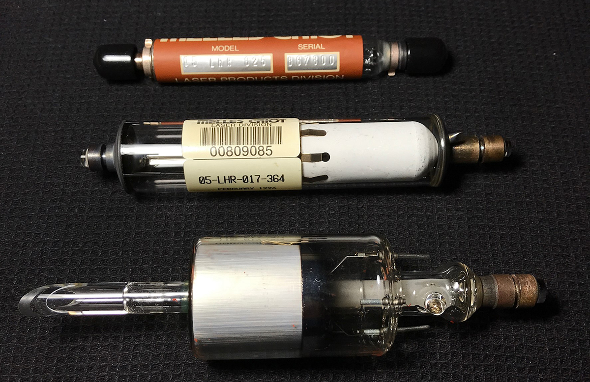 Various Small Helium-Neon Laser Tubes