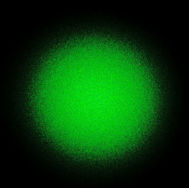 Laser beam quality at 7 meters