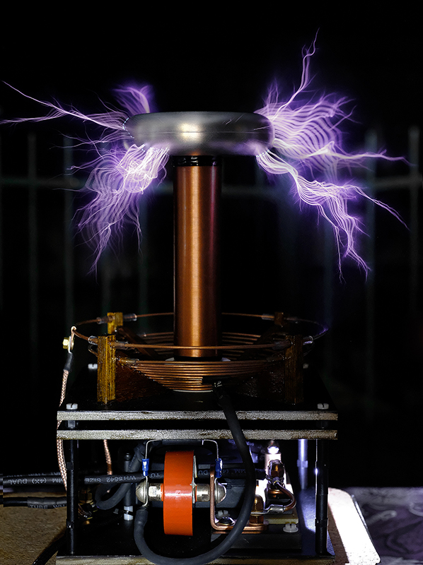 Flavio's Tesla Coil, Full Power Run